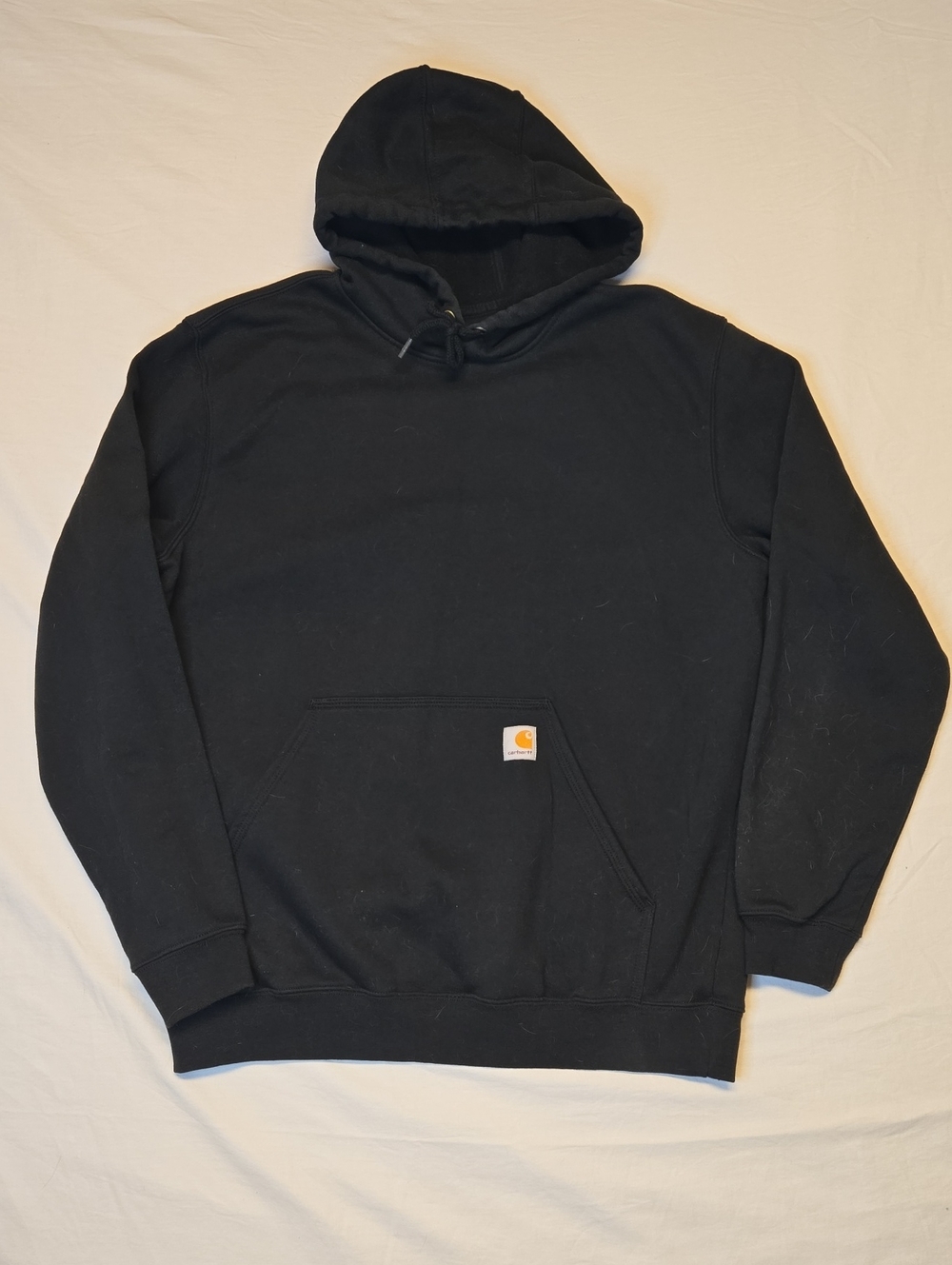 Carhartt Black Pullover Original Fit Hoodie with Pocket Logo